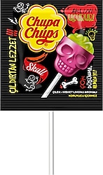 Chupa Chups Skull 15 gr Çilek ve Misket Aromalı Lolipop Şekerleme