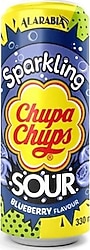 Chupa Chups Sparkling Sour Blueberry Flavour 330 ml