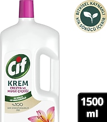 Cif Cleanboost Krem Frezya ve Müge Çiçeği Yüzey Temizleyici 1.5 lt