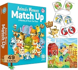 Circle Toys Animals Memory Match Up