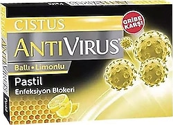 Cistus Antivirus Bal ve Limonlu 10'lu Pastil