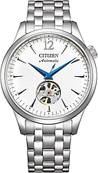 Citizen Automatico NH9131-73A Çelik Kordon Beyaz Erkek Kol Saati