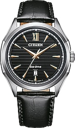 Citizen Eco-Drive AW1750-18E Deri Kordon Siyah Erkek Kol Saati