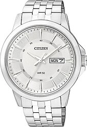 Citizen Orologio Da Uomo AW1760-81Z - Quadrante Giallo, Bracciale In Acciaio Argento, Movimento Analogico