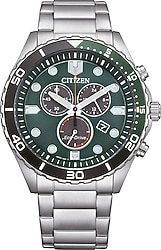 Citizen Core Eco-Drive AT2561-81X Çelik Kordon Yeşil Erkek Kol Saati