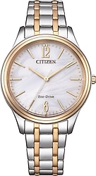 Citizen Eco-Drive EM0416-78A Gümüş-Altın Kadın Kol Saati