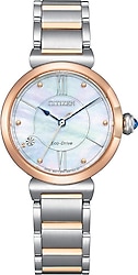 Citizen L EM1074-82D Çelik Kordon Gümüş-Rose Gold Kadın Kol Saati