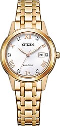 Citizen Silhouette Crystal FE1243-83A Altın Kadın Kol Saati