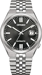 Citizen Tsuyosa NK0020-55E Gümüş-Siyah Erkek Kol Saati