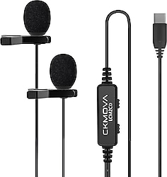 CKMOVA LCM 2CD Type-C Girişli 2'li Yaka Mikrofonu