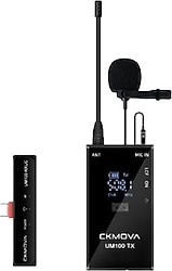 CKMOVA UM100 Kit-3 Type-c Kablosuz Yaka Mikrofonu