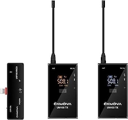 CKMOVA UM100 Kit-6 IOS 2'li Kablosuz Yaka Mikrofonu