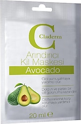 Claderm Arındırıcı Kil Maskesi Avocado 20 ml Sachet
