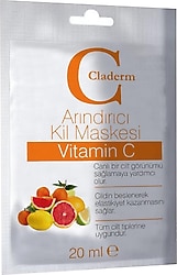 Claderm C Vitamini Leke Karşıtı 20 ml Kil Maskesi