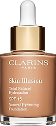 Clarins Skin Illusion Natural Hydrating SPF 15 112 Amber 30 ml Likit Fondöten