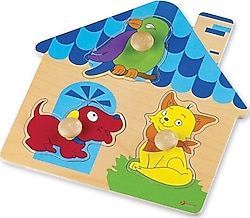 Classic World Evcil Hayvanlar Ahşap ilk Yapbozum
