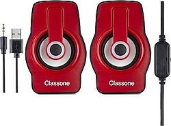 Classone X1 1+1 3 W Kırmızı Hoparlör