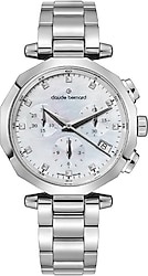 Claude Bernard Dress Code Chronograph CB.10251 3M NAN Çelik Kordon Gümüş Kadın Kol Saati
