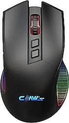 Claws Crossfire Air V1 RGB Makrolu Şarjlı Optik Kablolu/Kablosuz Oyuncu Mouse