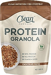 Clean Powders Çikolata Parçacıklı Protein Granola 300 gr