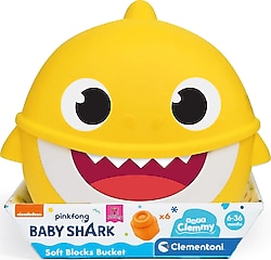 Clementoni Baby Shark Yumuşak Blok Kovası 17427