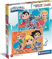Clementoni DC Super Friends 2x60 Parça Çocuk Puzzle 21624
