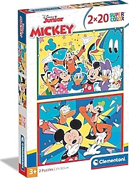 Clementoni Disney Mickey 2x20 Parça Puzzle 24791
