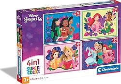 Clementoni Disney Princess 4 in 1 Puzzle 21517