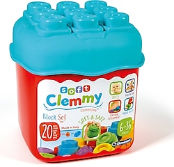 Clementoni Soft Clemmy Yumuşak Blok Kovası 20 Parça 14741