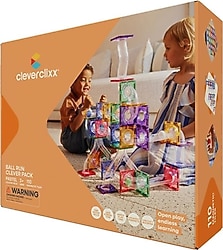 Cleverclixx Ball Run Clever Pack Pastel 110 Parça Manyetik Blok