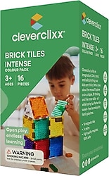 Cleverclixx Brick Tiles Intense 16 Parça Manyetik Blok