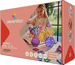 Cleverclixx Geo Pastel Pack 45 Parça Manyetik Blok