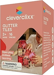 Cleverclixx Glitter Tiles Pack 14 Parça Manyetik Blok