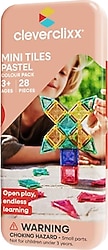 Cleverclixx Mini Tiles Pastel 28 Parça Manyetik Blok