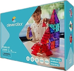 Cleverclixx Stairs Set Intense 34 Parça Manyetik Blok