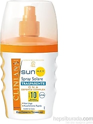 Clinians Transparan 150 ml 10 Faktör Sprey Güneş Losyonu