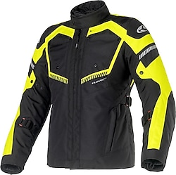 Clover Interceptor-2 Kadın Siyah-Neon Sarı Motosiklet Montu