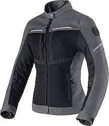 Clover Netstyle-3 WP Kışlık Kadın Gri-Siyah-Kırmızı Motosiklet Montu
