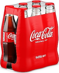 Coca Cola 6x250 ml Cam Şişe