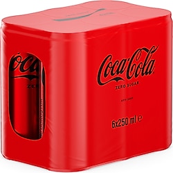 Coca Cola Zero Sugar 250 ml 6'lı