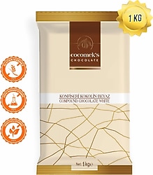 Cocomeks Konfiseri Kokolin Beyaz Çikolata 1 kg
