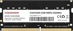 Codegen 8 GB 4800 MHz CDG-NBD538400/8G DDR5 Ram