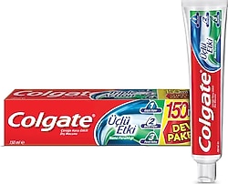 Colgate Üçlü Etki Beyazlatıcı 150 ml Florürlü Diş Macunu
