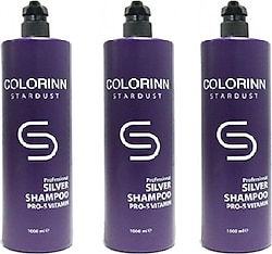 Colorinn Stardust Silver Mor Şampuan 1000 ml 3 Adet