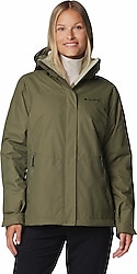 Columbia Bugaboo III Fleece Interchange 3IN1 WL9843-397 Kapüşonlu Haki Kadın Mont