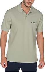 Columbia Cascade Range Solid II CS0214-348 Yeşil Kısa Kollu Polo Yaka Erkek Tişört