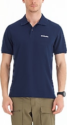 Columbia Cascade Range Solid II CS0214-466 Lacivert Kısa Kollu Polo Yaka Erkek Tişört