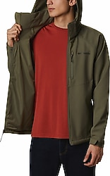 Columbia Cascade Ridge III WM6885-397 Kapüşonlu Yeşil Erkek Softshell Mont