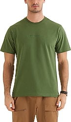 Columbia CSC Bar Split Graphic CS0121-352 Yeşil Kısa Kollu Bisiklet Yaka Erkek Tişört