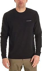 Columbia CSC Basic CS0354-010 Siyah Uzun Kollu Bisiklet Yaka Erkek Tişört